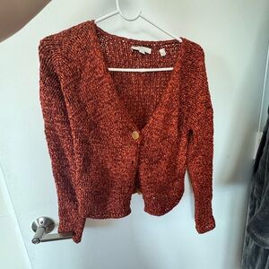 Vince Rust Knit Cardigan